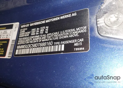 2013 Mini Hardtop Cooper from USA, damaged, VIN WMWSU3C58DT688160